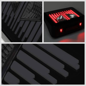 Smoke Lens Chrome Housing Red/White 3D LED Tail Lights For 07-18 Jeep Wrangler-Lighting-BuildFastCar