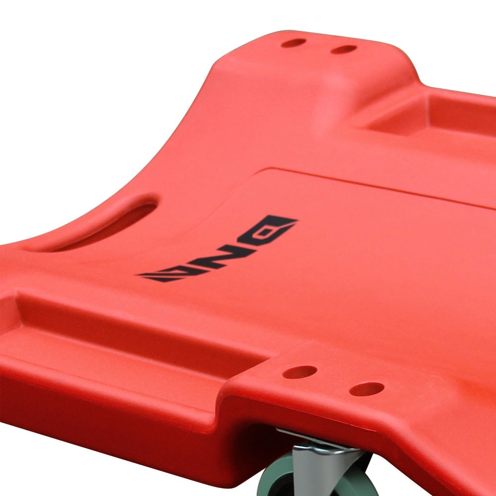 Red 40" X 19" Low Profile Automotive Repair Rolling Creepers w/Padded Headrest