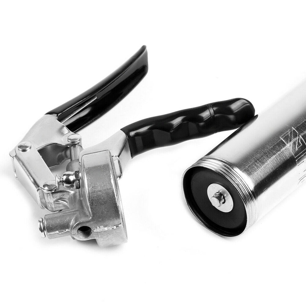 Metallic MultiUse 4500PSI Manual Pistol Grip 14oz Grease Gun w/18" Flexible Hose
