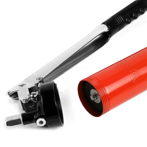 Red Multi-Use 4500PSI Manual Lever Action 14oz Grease Gun w/18" Flexible Hose