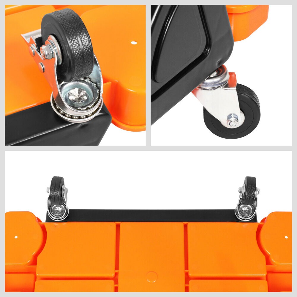 DNA Orange 23" X 13.5" X 10.5" 14.5" Seat Rolling Stool Chair w/Tool Tray