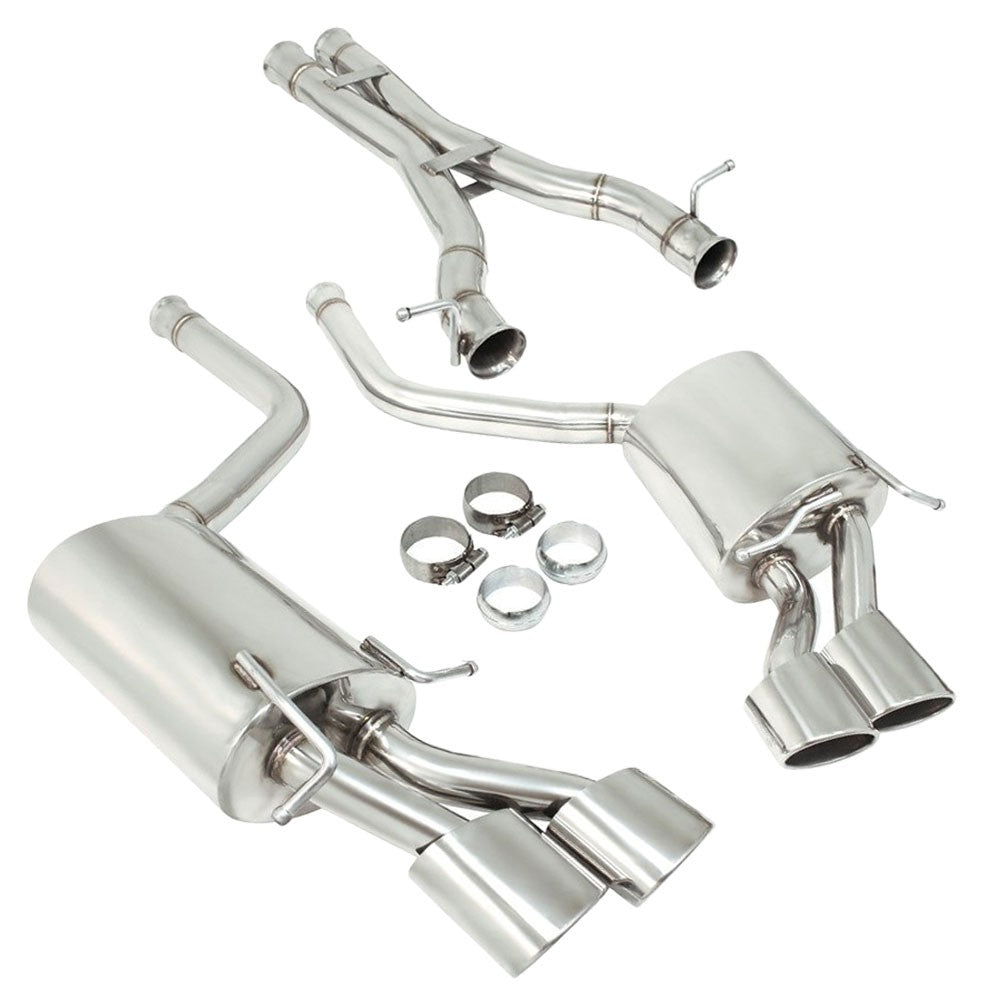 Manzo Stainless Steel Catback exhaust System 12-15 Benz C63 AMG W204 TP-CBS-MBC63