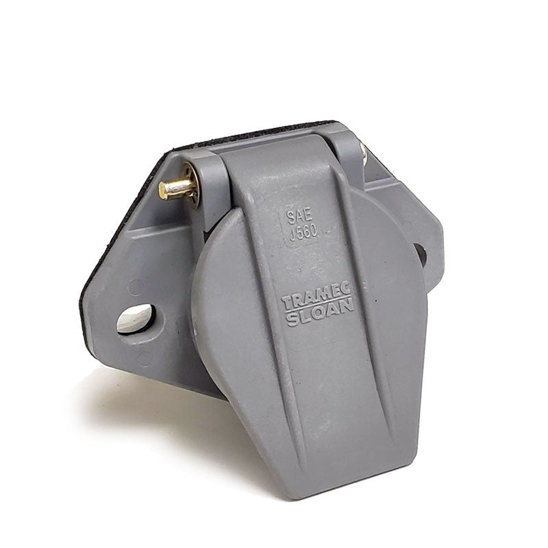 Tramec 38501 Nylon 7-Way Smart Box Solid Pins Receptacle Socket Replacement-Electrical Connector-BuildFastCar-BFC-TTP-RCT-TRAM-38501