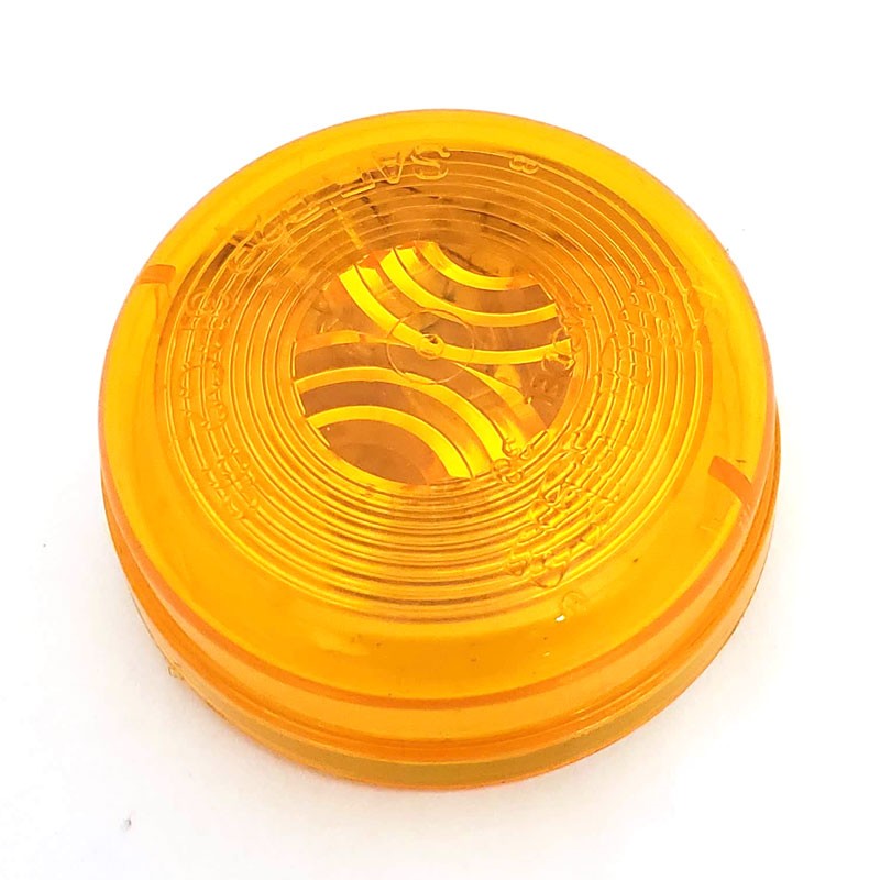 Truck-Lite 30200Y 30 Series PL-10 PC Round Yellow Utility Marker Clearance Light-Trailer Light Parts-BuildFastCar-BFC-TTP-MCL-TRU-30200Y