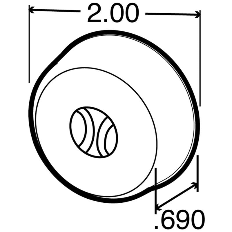 Truck-Lite 30200Y 30 Series PL-10 PC Round Yellow Utility Marker Clearance Light-Trailer Light Parts-BuildFastCar-BFC-TTP-MCL-TRU-30200Y
