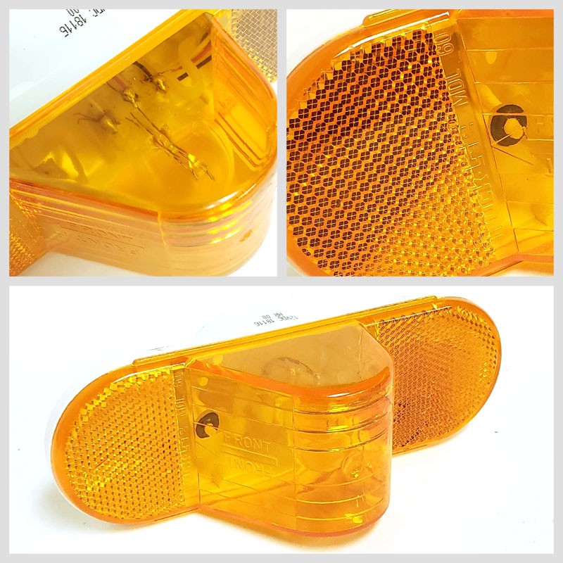 Truck-Lite 60215Y Yellow Oval Grommet Horizontal Mount Side Turn Signal Light-Truck & Trailer Parts-BuildFastCar