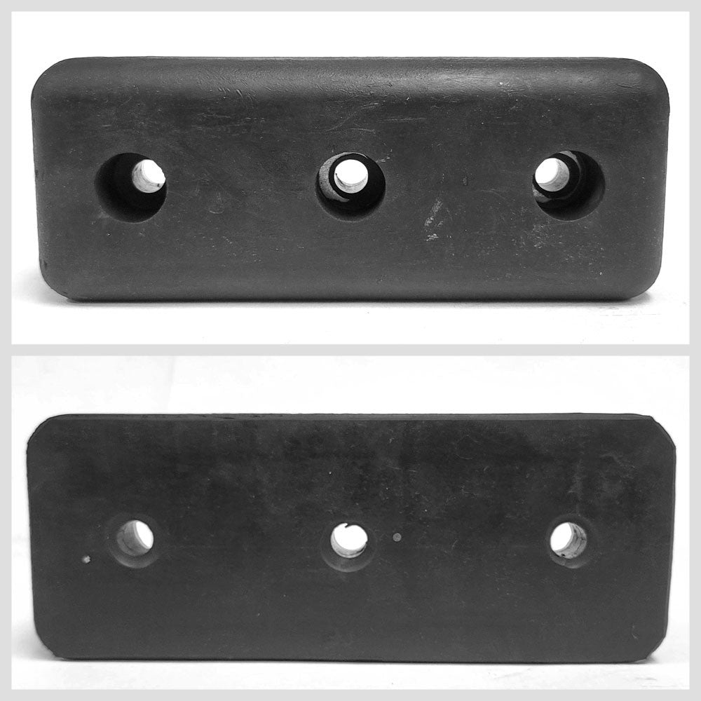 2X Rectangular 3 Hole 11-1/4" x 4-3/8" x 2-1/2" Dock Bumper Semi Truck Trailer