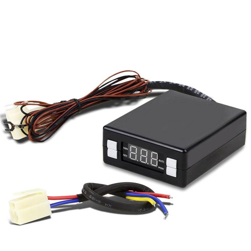 Black Universal Box Style LED Digital Display Programmable Idle Auto Turbo Timer-Superchargers & Turbochargers-BuildFastCar-BFC-TTM-BOX-SL