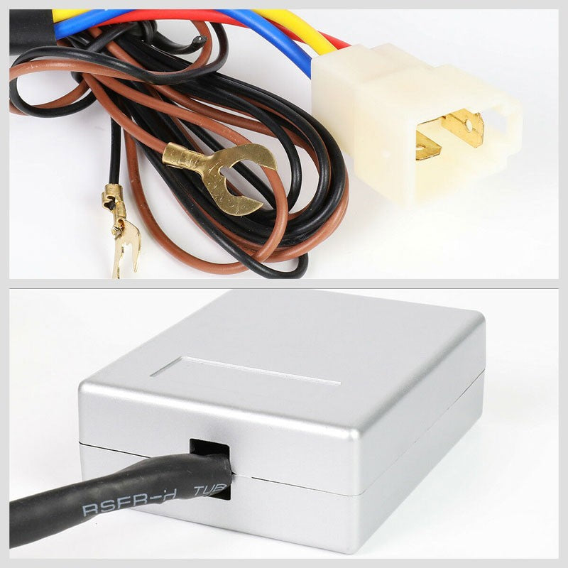 Silver Universal Box Style LED Digital Display Programmable Idle Turbo Timer Kit-Superchargers & Turbochargers-BuildFastCar-BFC-TTM-BOX-BK