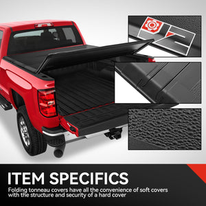 Hard 4-Fold Black Truck Tonneau Cover 09-22 Ram 1500-3500 6.5' Bed TTC-4H-009