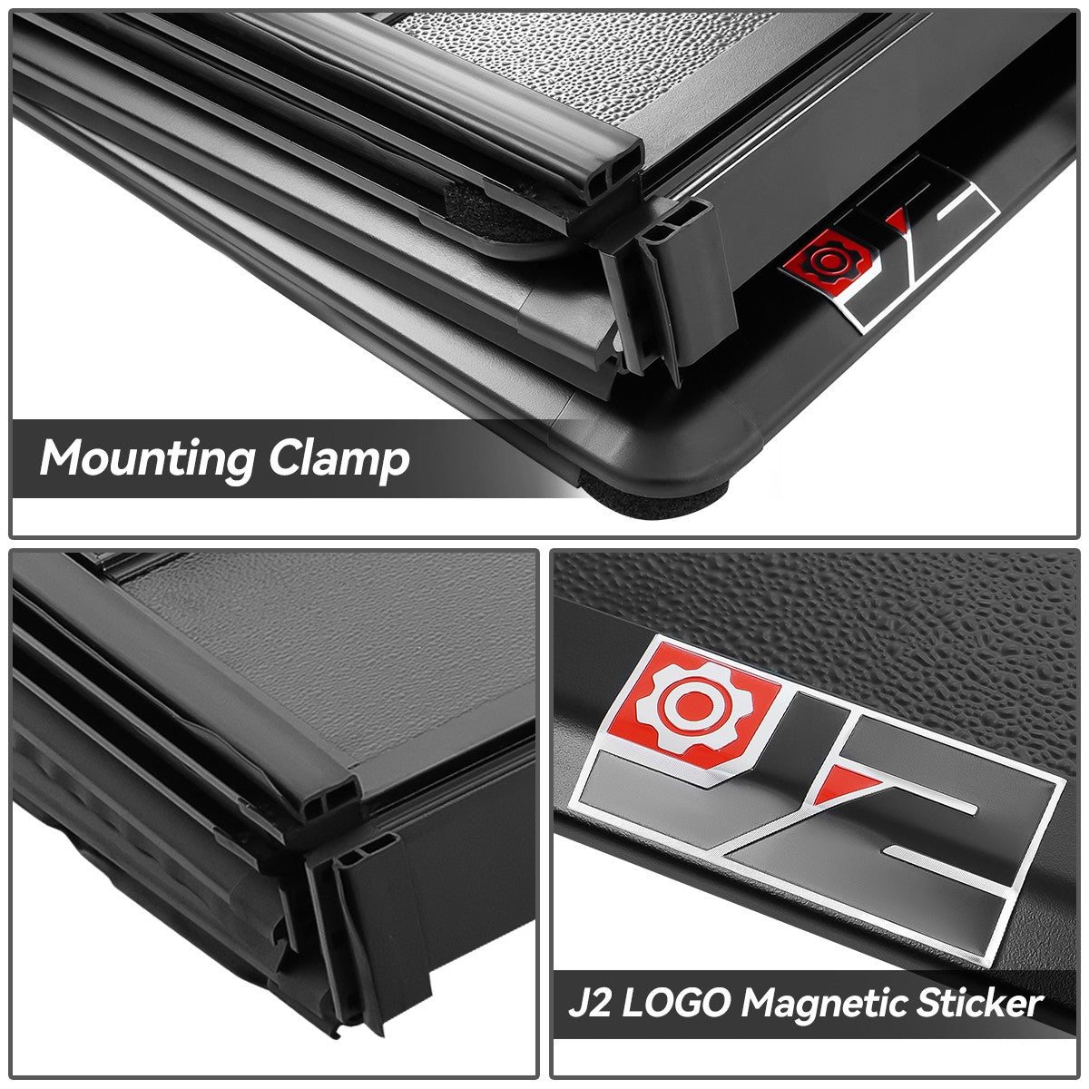 Hard 4-Fold Black Truck Tonneau Cover 88-01 Chevy C/K GMT400 6.5' Bed TTC-4H-012