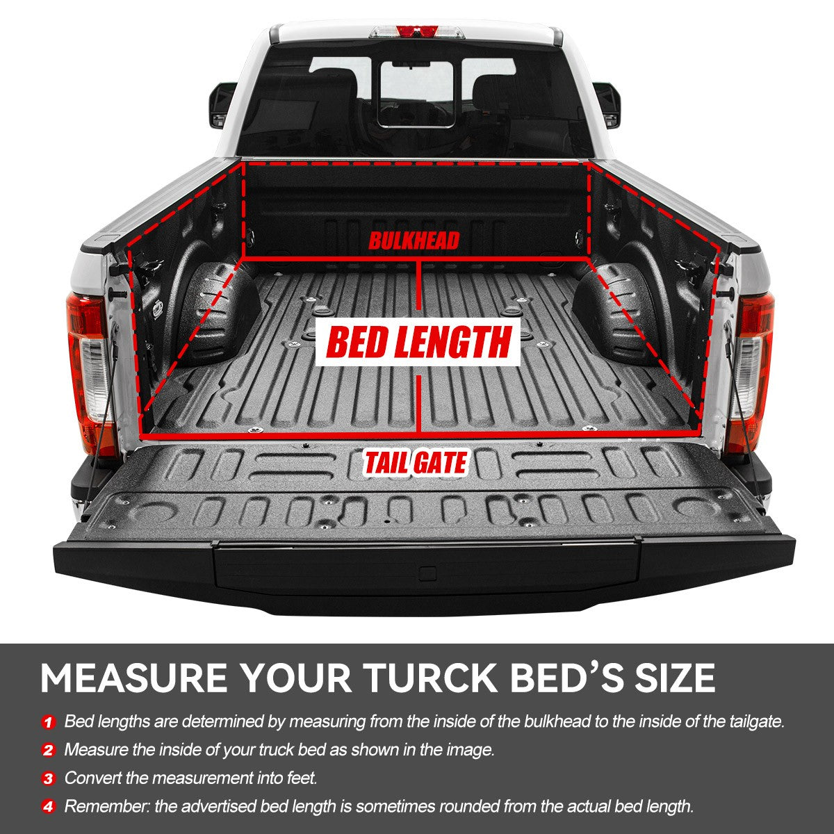 Hard 4-Fold Black Truck Tonneau Cover 88-01 Chevy C/K GMT400 6.5' Bed TTC-4H-012
