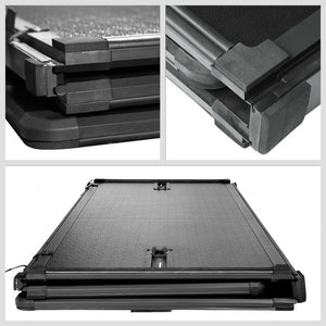 [Hard Tri 3-Fold] Black Pickup Truck Bed Tonneau Cover 04-14 Ford F-150 8' Bed