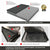 [Hard Tri 3-Fold] Black Pickup Truck Bed Tonneau Cover 05-21 Frontier 5' Bed