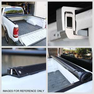 [Soft Roll-Up] Black Pickup Truck Bed Tonneau Cover 05-21 Frontier 5' Bed