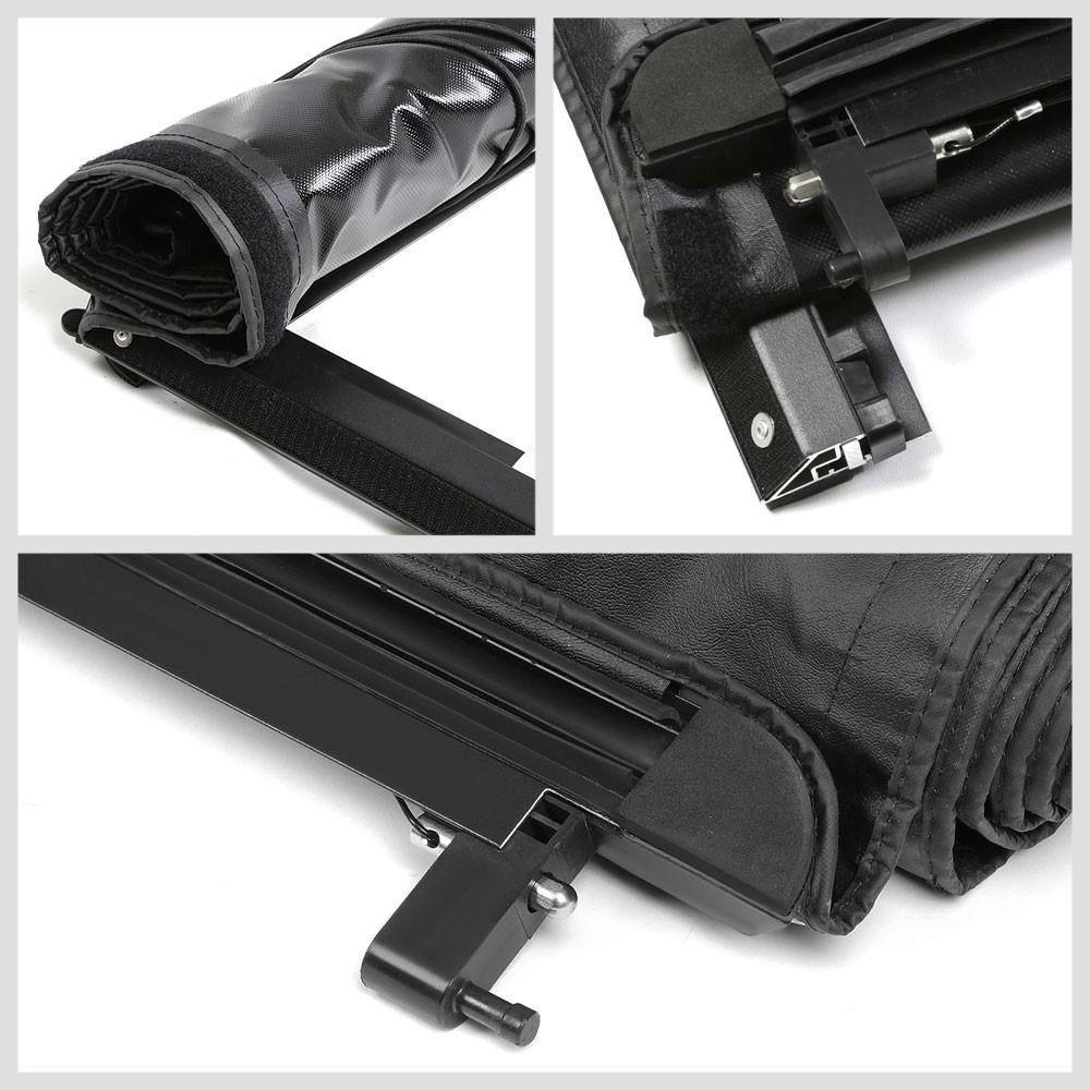 [Soft Roll-Up] Black Pickup Truck Bed Tonneau Cover 09-18 Ram 1500 6.5' Bed