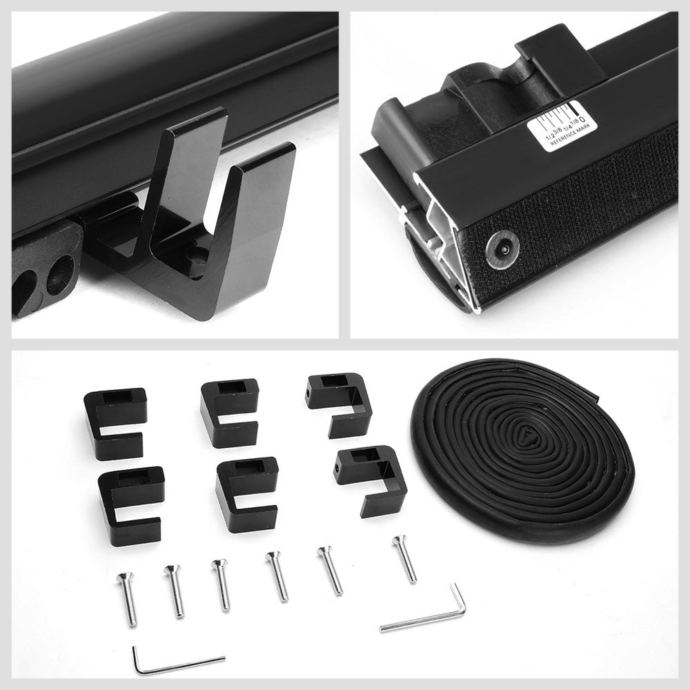 [Soft Roll-Up] Black Pickup Truck Bed Tonneau Cover 04-15 Nissan Titan 6'7" Bed