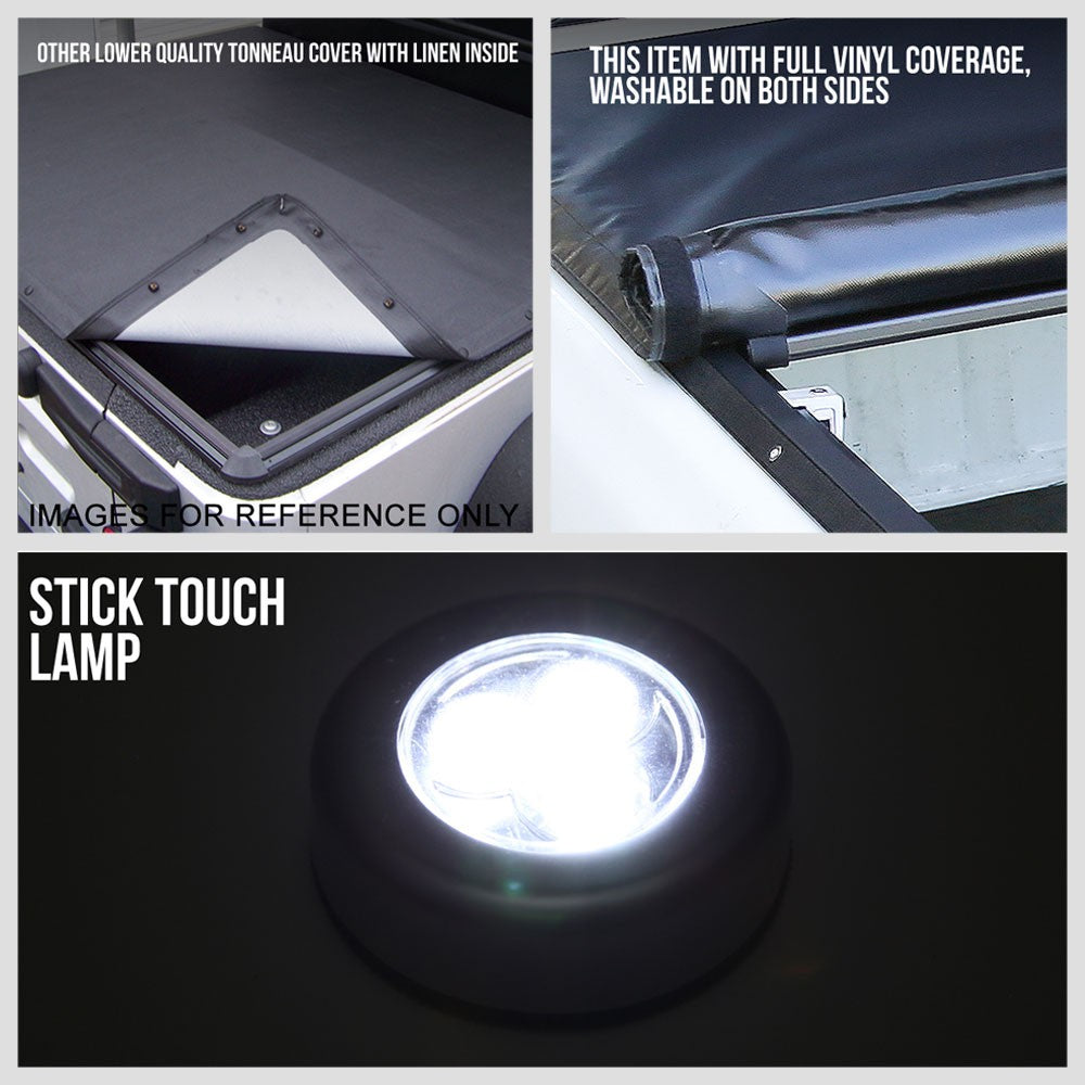 [Soft Roll-Up] Pickup Truck Bed Tonneau Cover 07-18 Silverado 1500 5.75' Bed