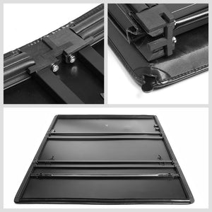 [Soft Tri 3-Fold] Black Truck Bed Tonneau Cover 05-15 Tacoma 6' Bed w/o Rail Kit