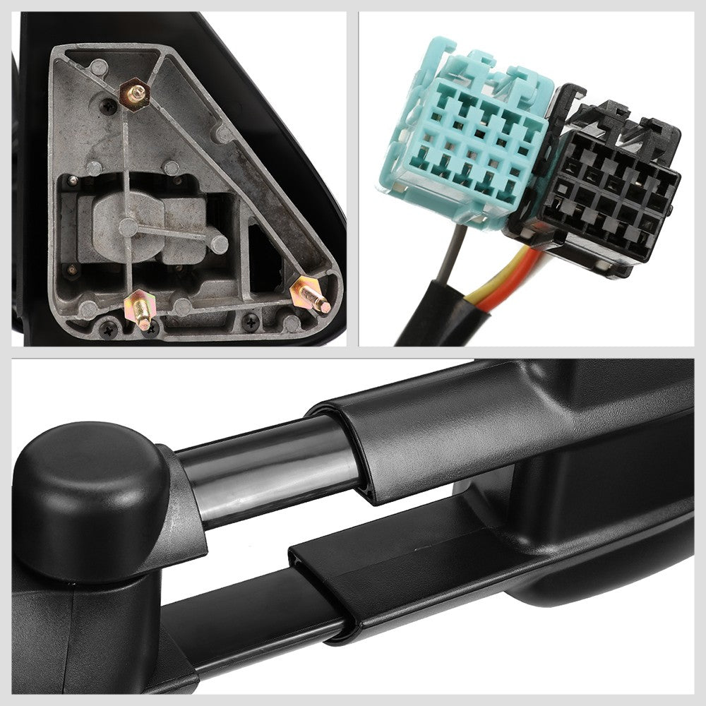 Left/Driver Black Towing Side Mirror Powered Adjustment W/Heated for 03-07 Tahoe