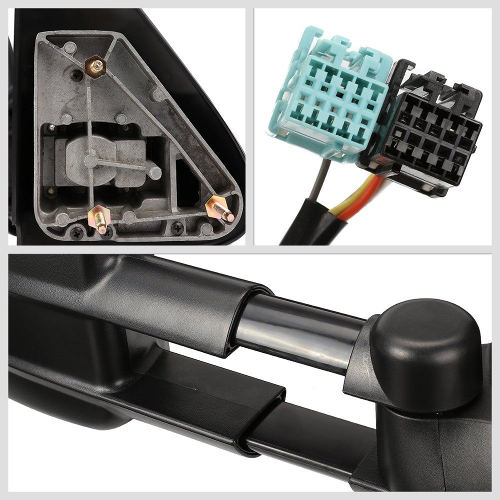 Left/Right Black Towing Side Mirror Powered Adjustment W/Heated for 03-07 Tahoe