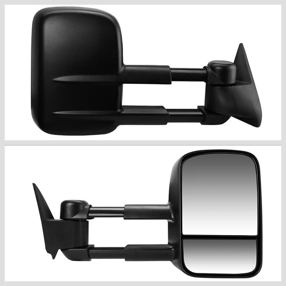 Right/Passenger Black Towing Side Mirror Manual Adjustment for 00-06 Tahoe