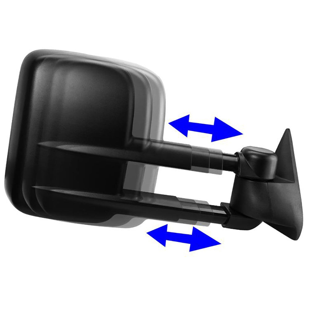 Right/Passenger Black Towing Side Mirror Manual Adjustment for 00-06 Tahoe