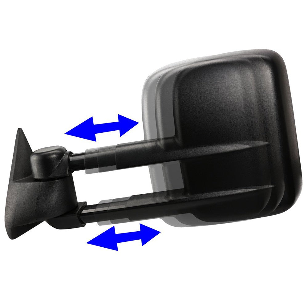 Left/Right Black Towing Side Mirror Manual Adjustment for 02-06 Escalade