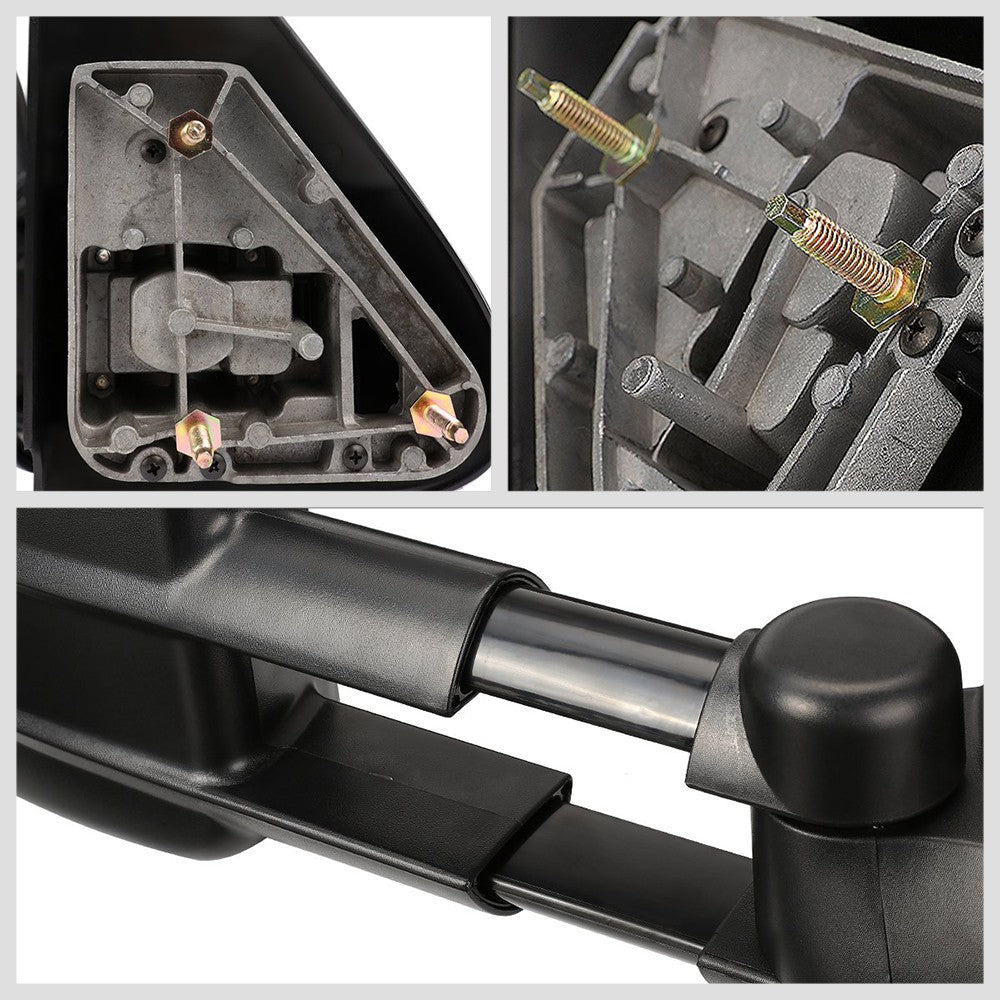 Left/Right Black Towing Side Mirror Manual Adjustment for 02-06 Escalade