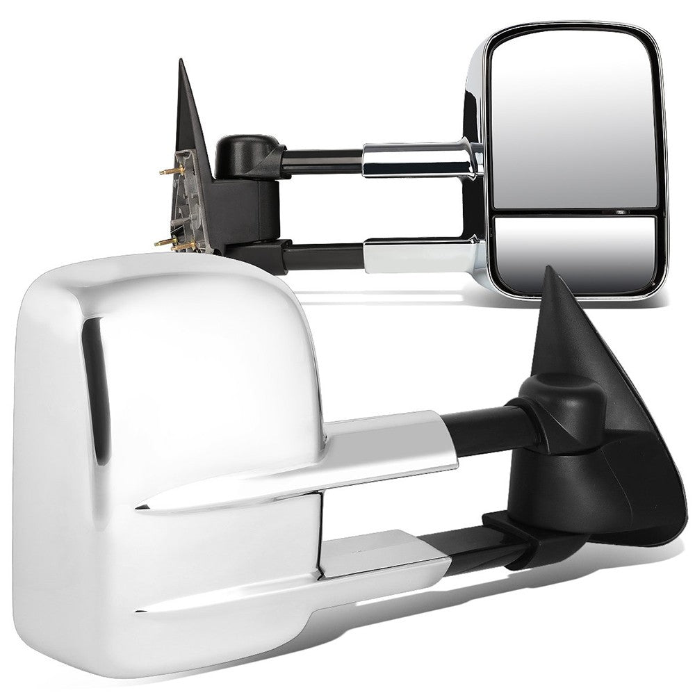 Left/Right Chrome Towing Side Mirror Manual Adjustment for 02-06 Escalade
