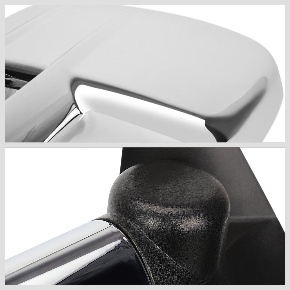Left/Right Chrome Towing Side Mirror Manual Adjustment for 02-06 Escalade