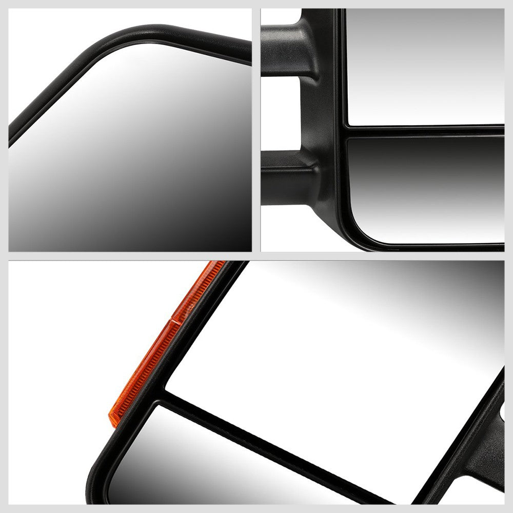 Left/Right Towing Side Mirror Manual Adjustment LED Turn Signal for 00-06 Tahoe