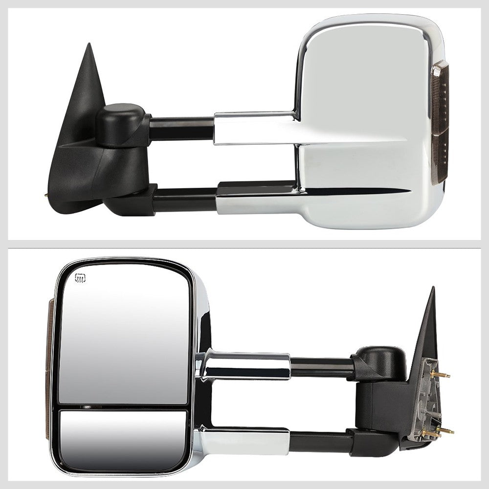 Left&Right Towing Side Mirror Powered Heated LED Turn Signal for 02-06 Escalade