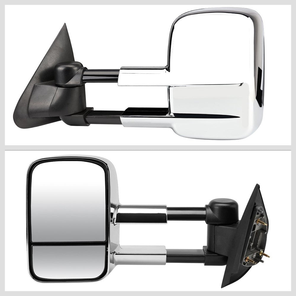 Left/Right Chrome Towing Side Mirror Powered Adjustment for 97-03 F-150