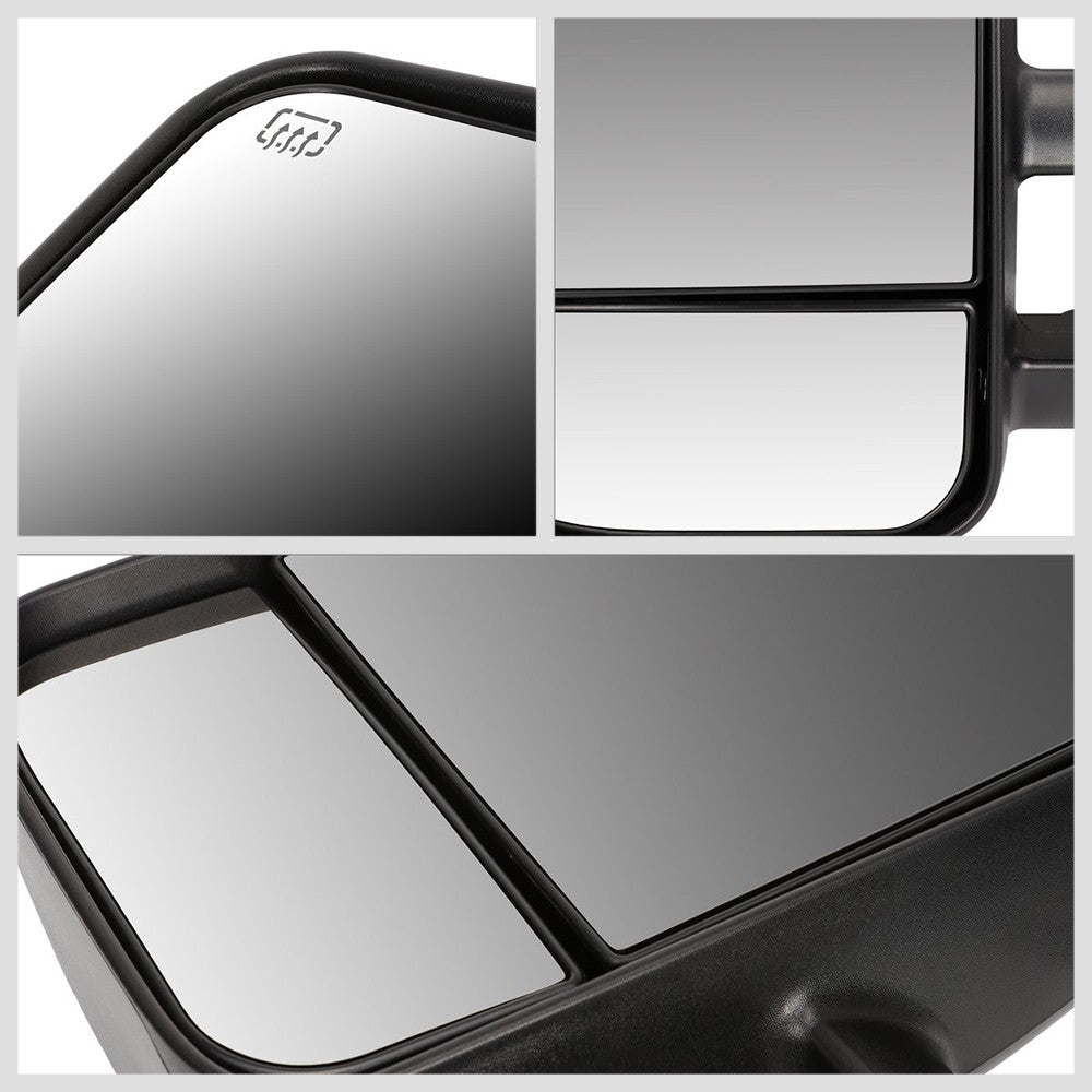 Left/Driver Black Towing Side Mirror Powered Adjustment W/Heated for 07-13 Yukon