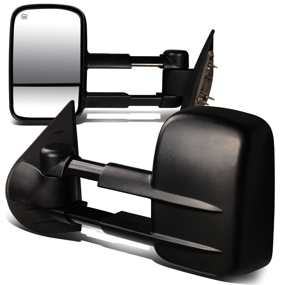 Left/Right Black Towing Side Mirror Powered Heated 07-13 Silverado1500 BFC-VMIR-003-T111-BK