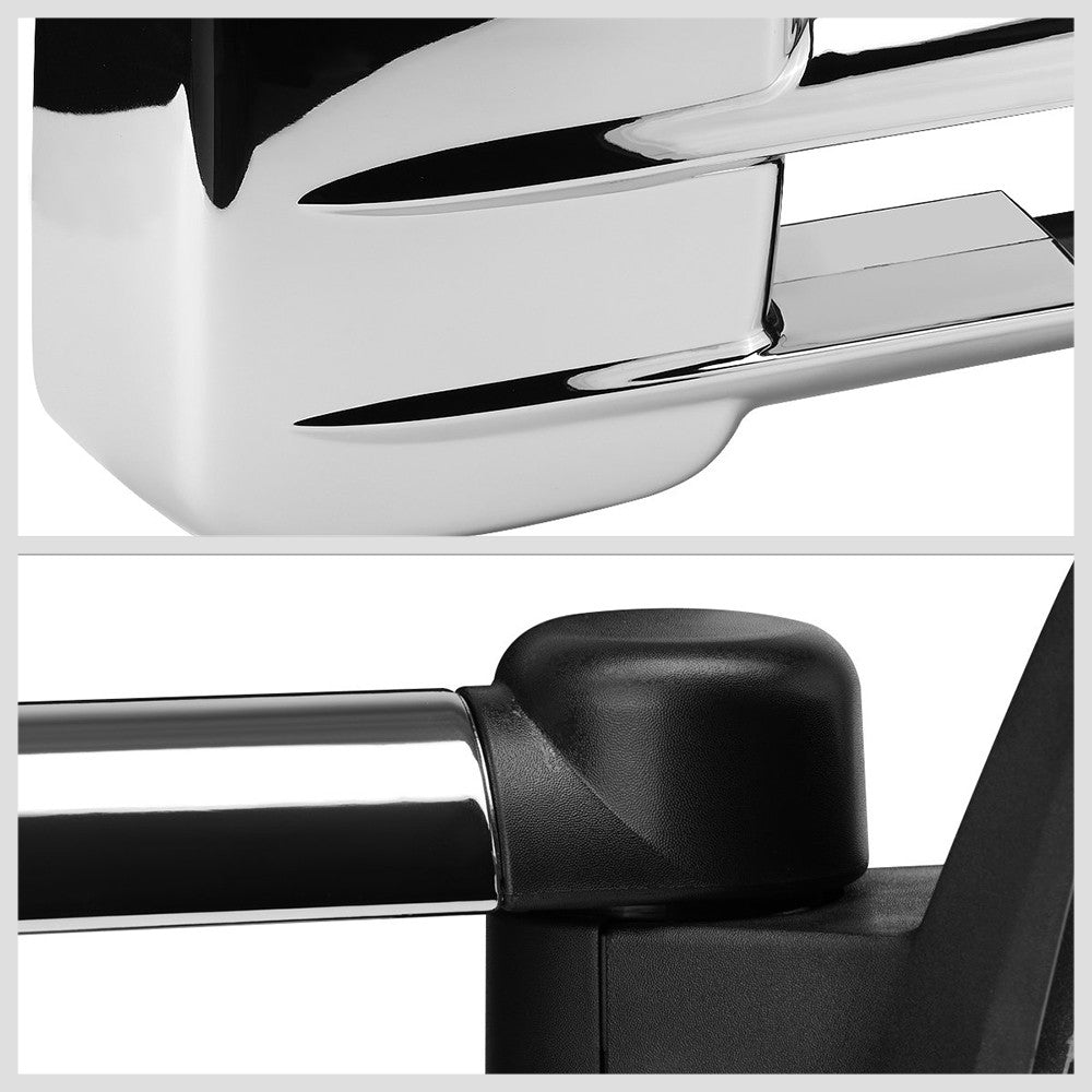 Left/Right Chrome Towing Side Mirror Powered W/Heated for 07-13 Avalanche