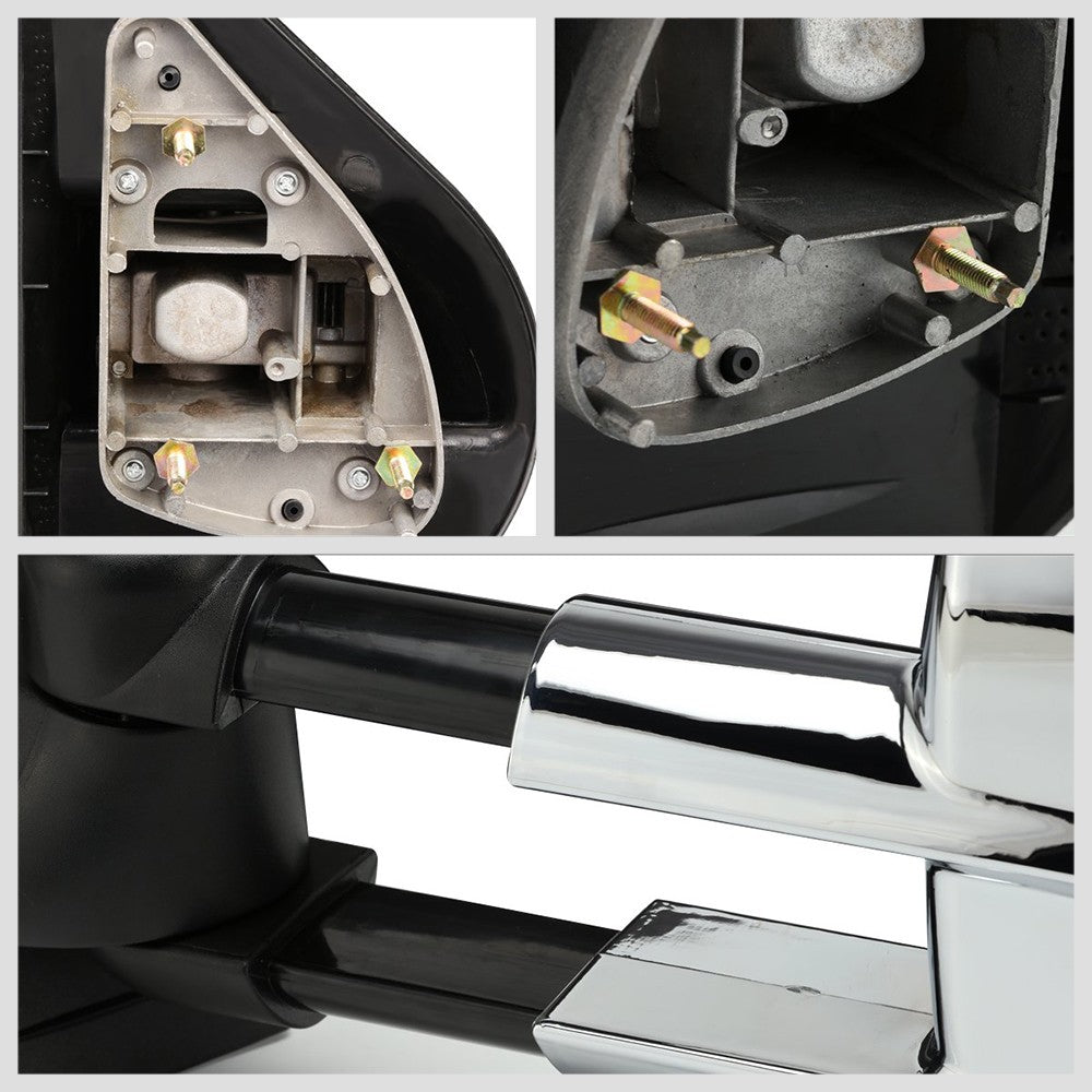 Left/Right Black Towing Side Mirror Manual Adjustment for 07-13 Escalade