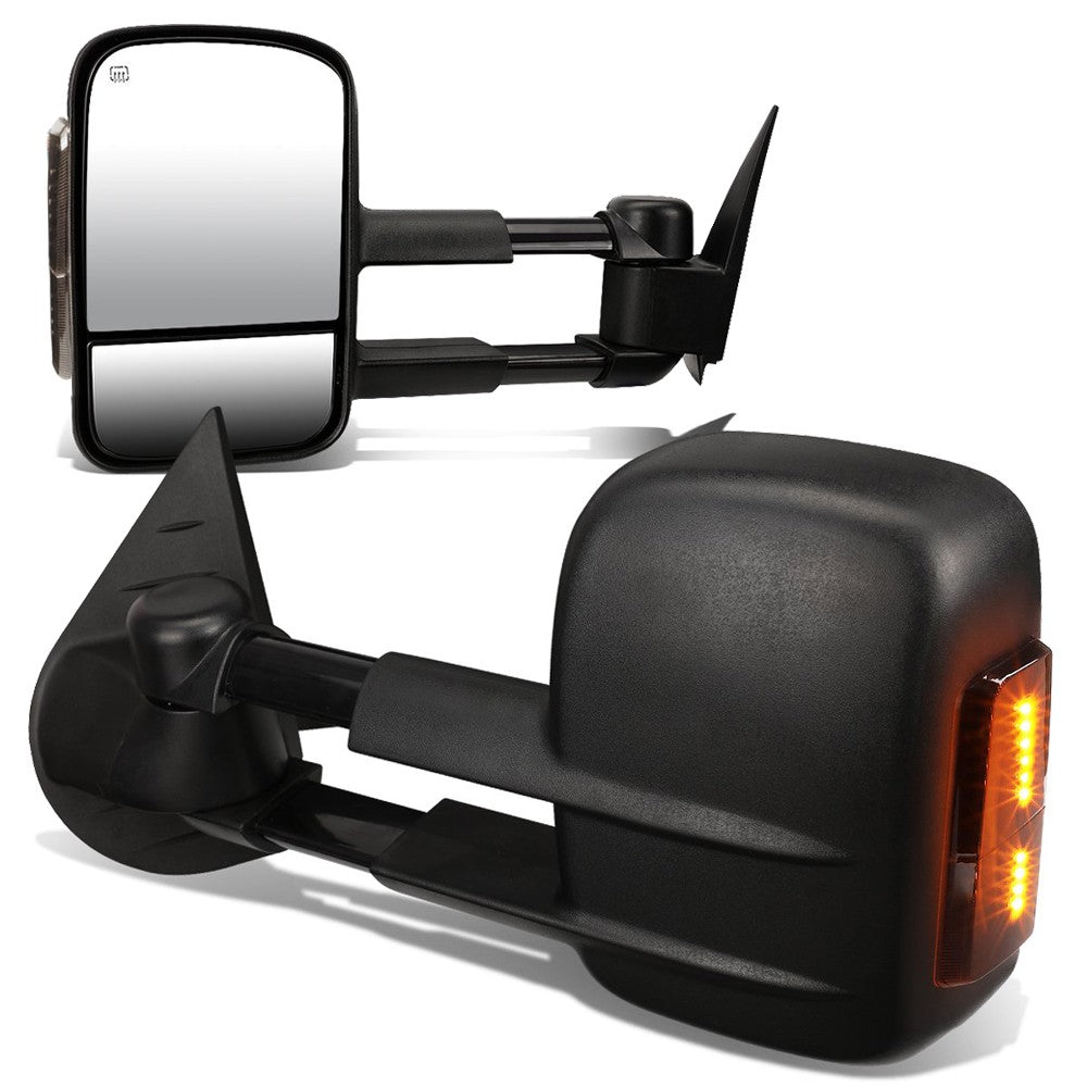 Left/Right Towing Side Mirror Powered Heated Turn Signal 07-13 Yukon BFC-VMIR-003-T888-BK-SM
