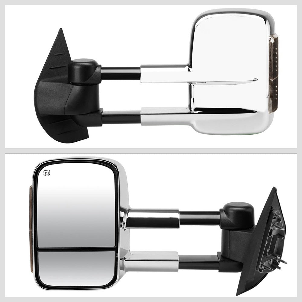 Left/Right Towing Side Mirror Powered W/Heated LED Turn Signal for 07-13 Yukon