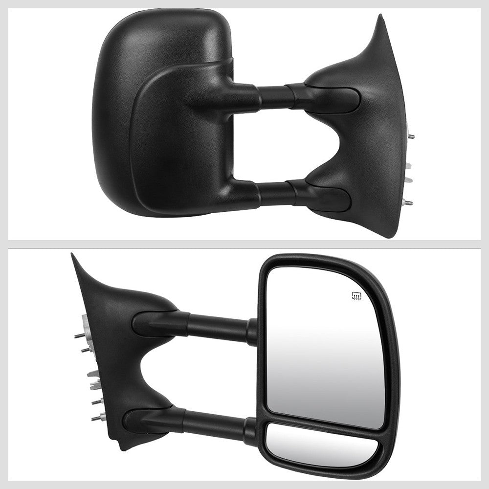 Right Black Towing Side Mirror Powered Adjustment W/Heated for 99-07 F-450 SD