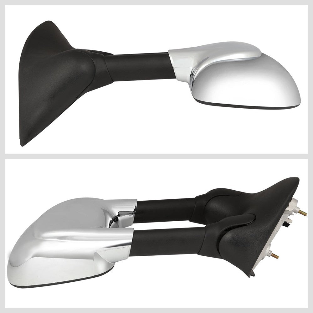 Left/Right Chrome Towing Side Mirror Powered W/Heated for 99-07 F-250SD