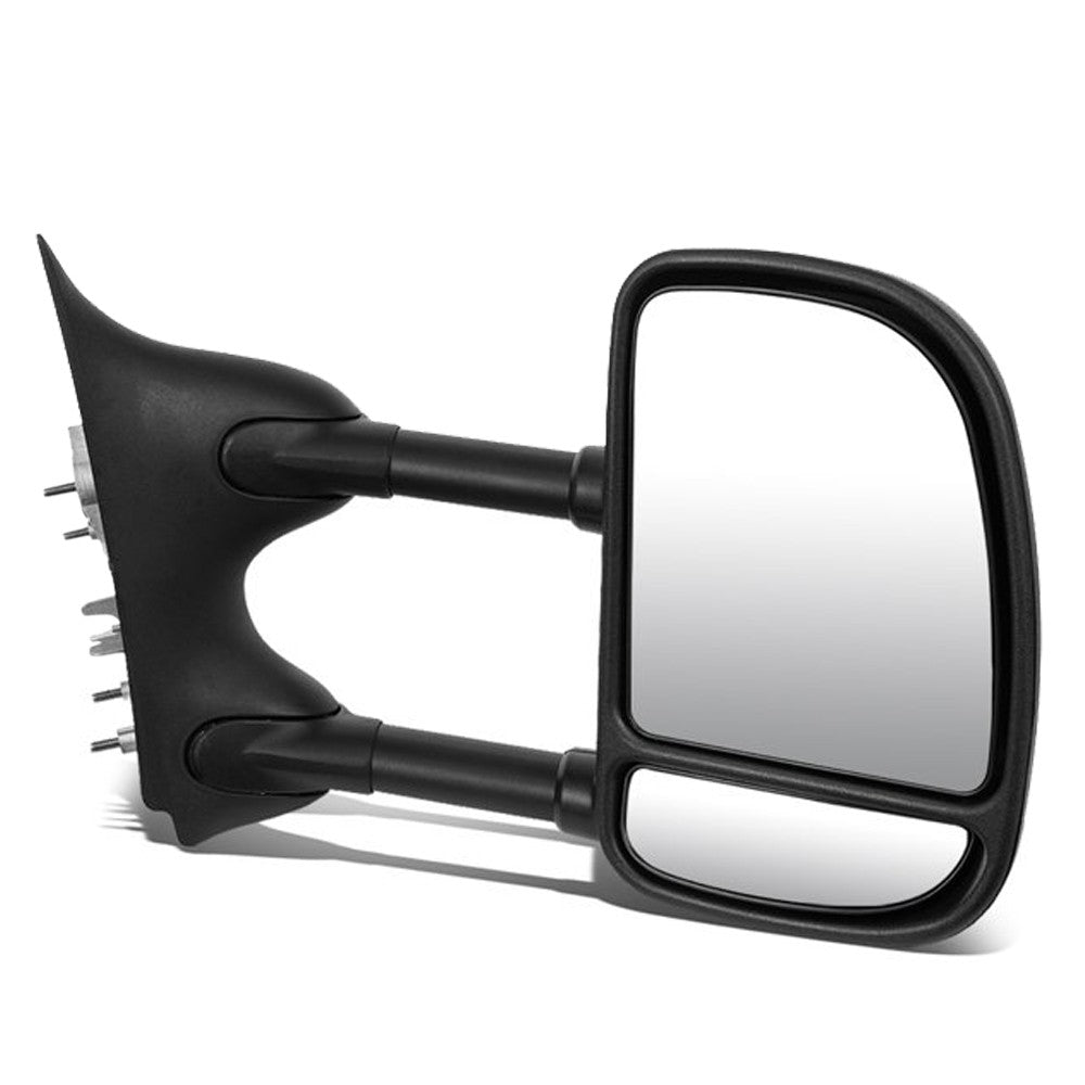 Right Black Towing Side Mirror Manual Adjustment 99-07 F-250 SD BFC-VMIR-004-T222-BK-R