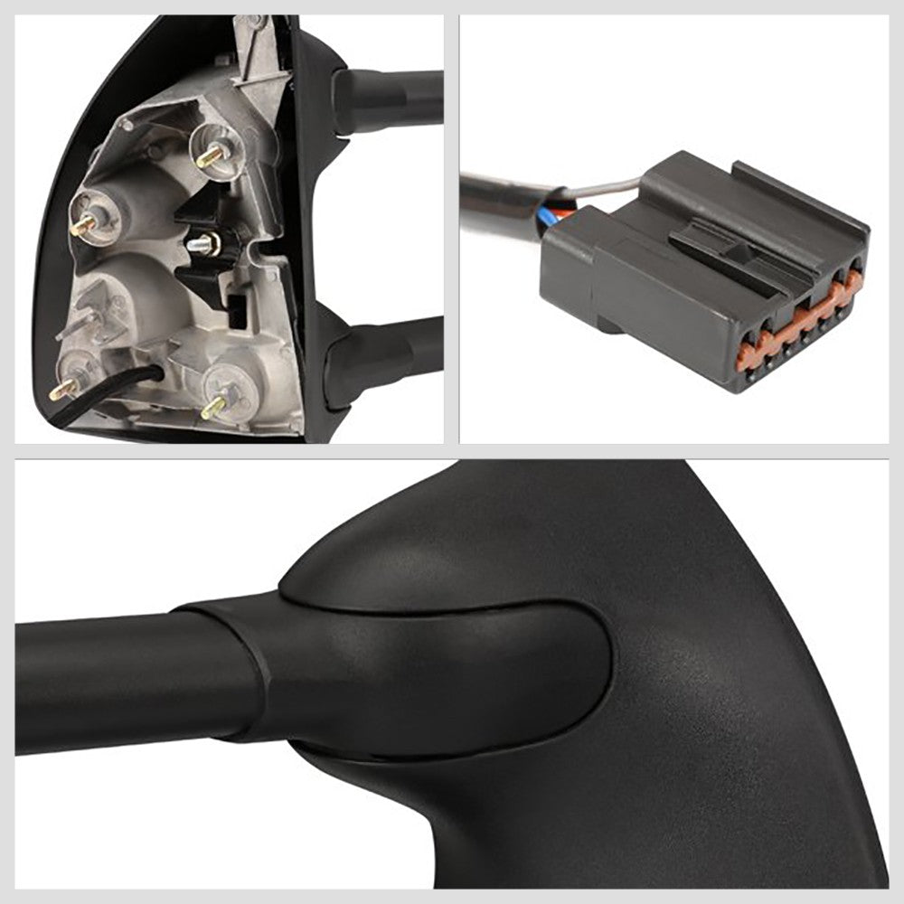 Left/Right Chrome Towing Side Mirror Manual+ LED Turn Signal for 99-07 F-250 SD