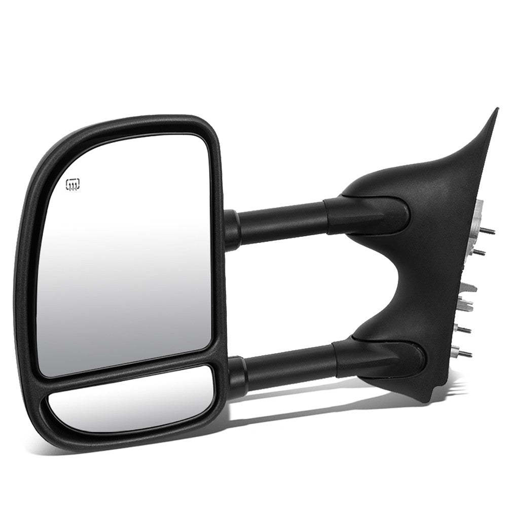 Left Black Towing Side Mirror Powered Adjustment Heated 99-07 F-350 SD BFC-VMIR-004-T888-BK-AM-L