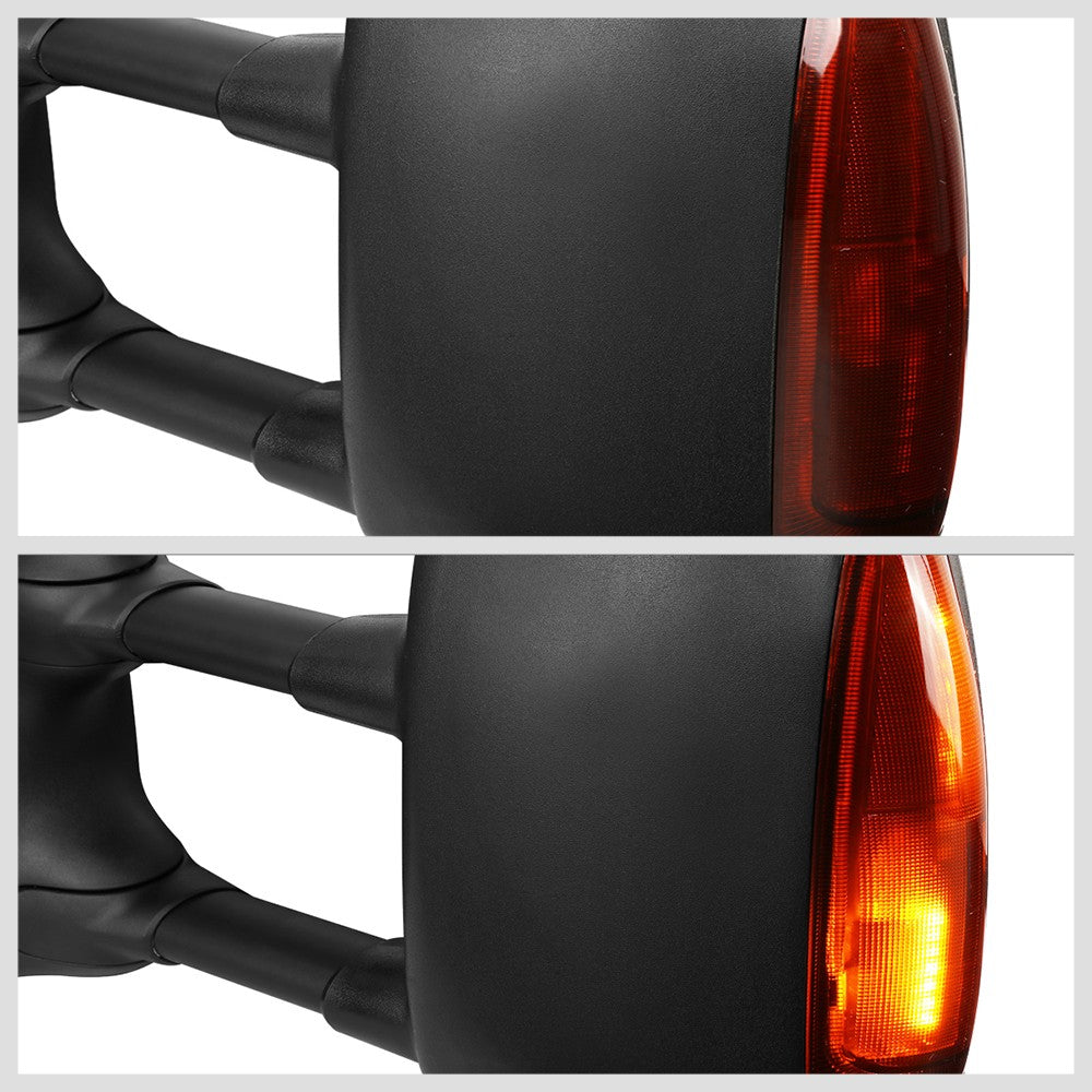 Left Black Towing Side Mirror Powered Adjustment W/Heated for 99-07 F-350 SD