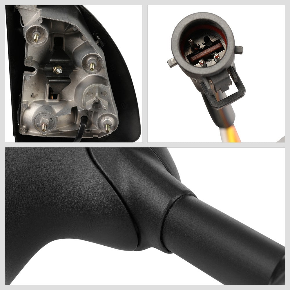 Left Black Towing Side Mirror Powered Adjustment W/Heated for 99-07 F-350 SD