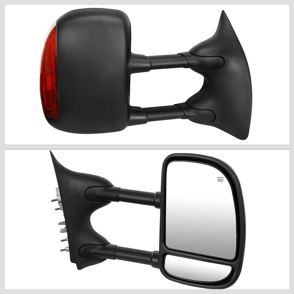 Right Towing Side Mirror Powered W/Heated LED Turn Signal for 99-07 F-450 SD