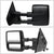 Left/Right Black Dual Glass Tow Mirror Manual+ W/Puddle Light for 04-14 F-150