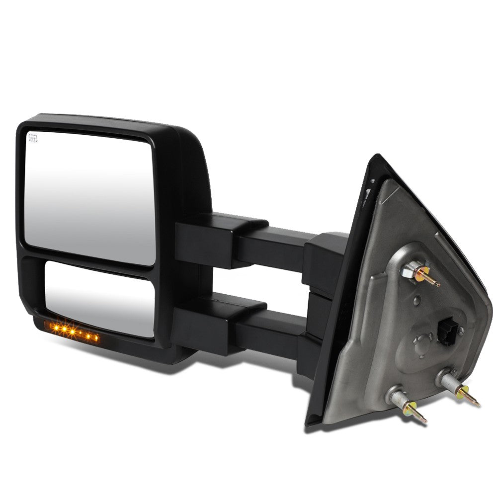 Left/Driver Towing Side Mirror Powered Adjustment Heated 04-14 F 150 BFC-VMIR-006-T888-BK-AM-L